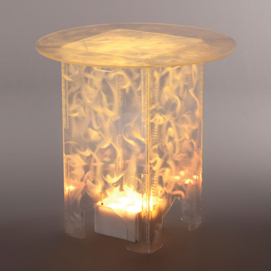 kool. Etched Low Top Cocktail Table EventAccents