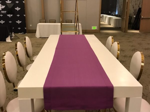 White Parsons Table - EventAccents