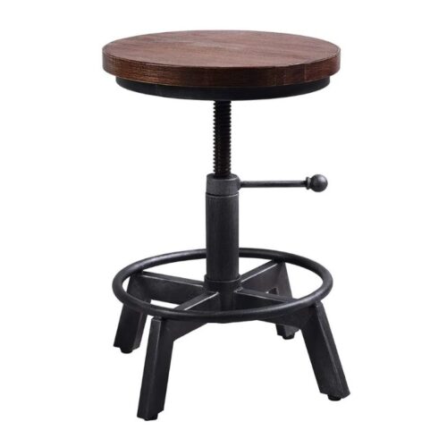 Black Industrial Stool