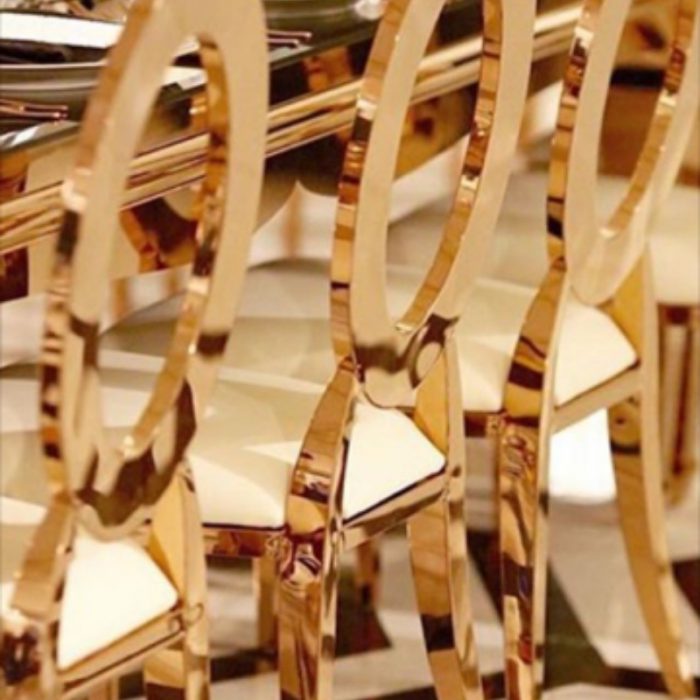 Gold O Chair