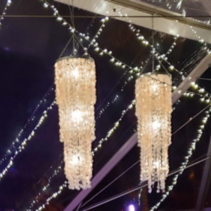 Capiz Chandelier Large