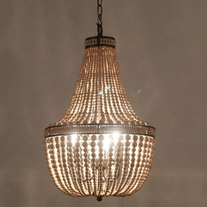 Wooden Beads Chandelier