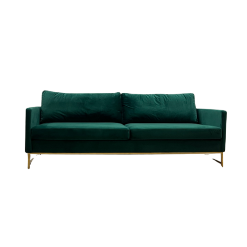 Emerald Green Velvet Sofa