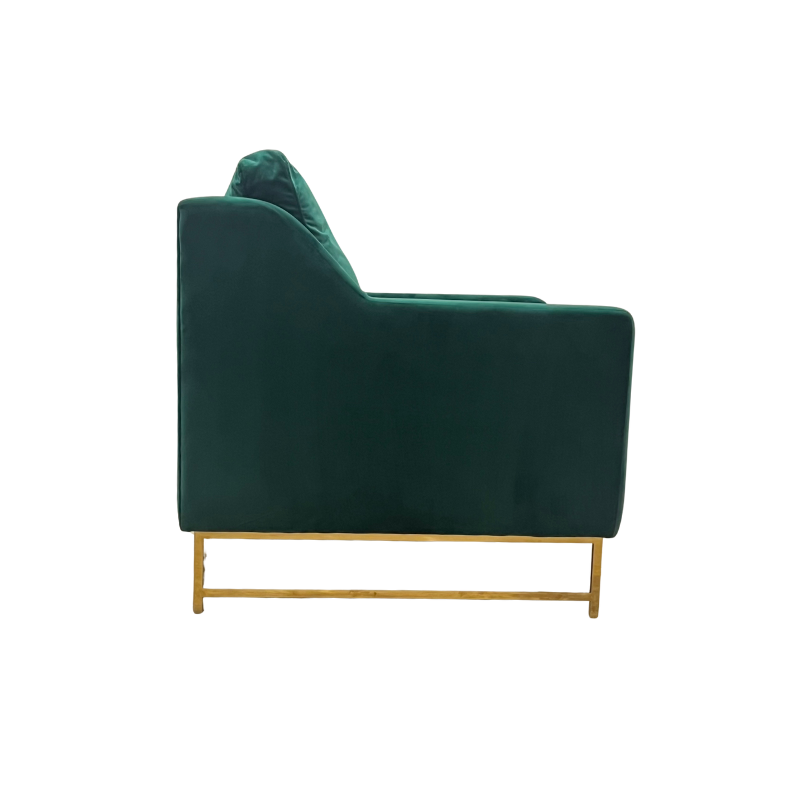 Emerald Green Velvet Arm Chair