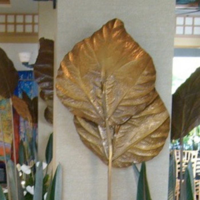 Gold Monstera Leaf