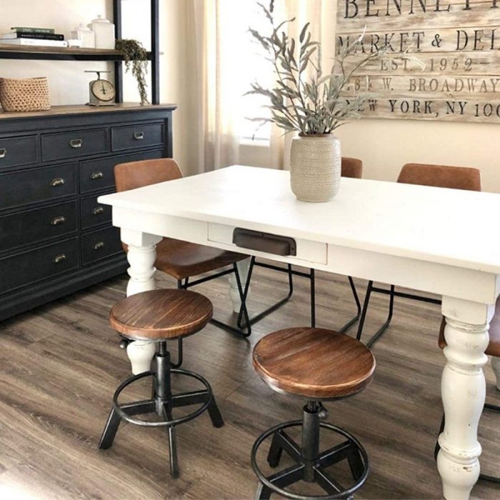 Stool Black Industrial