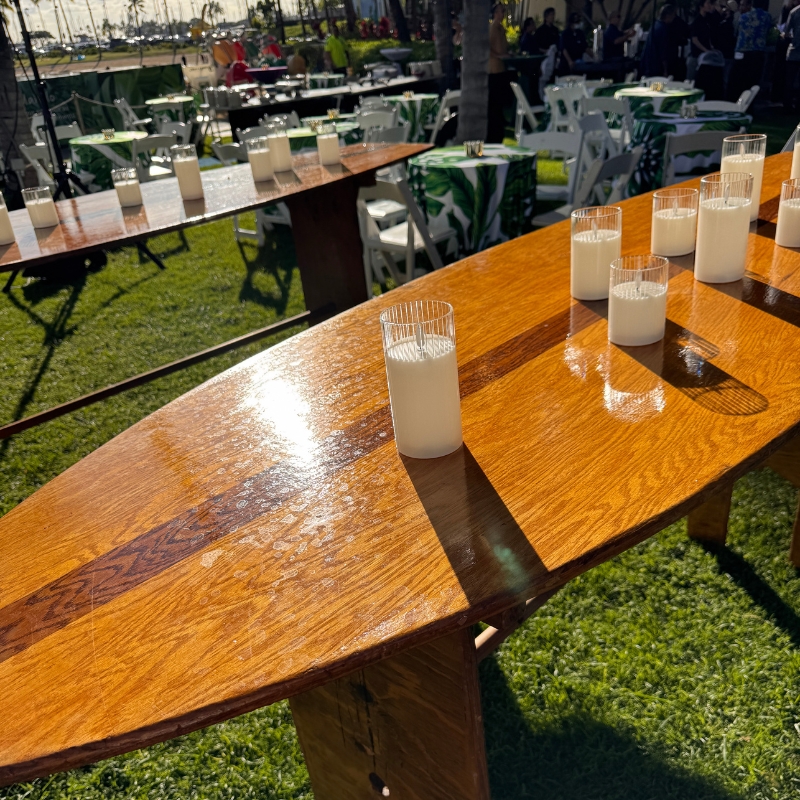 Surfboard Tables