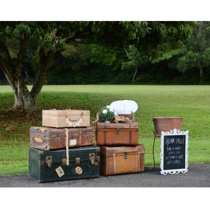Assorted Vintage Trunks Luggage