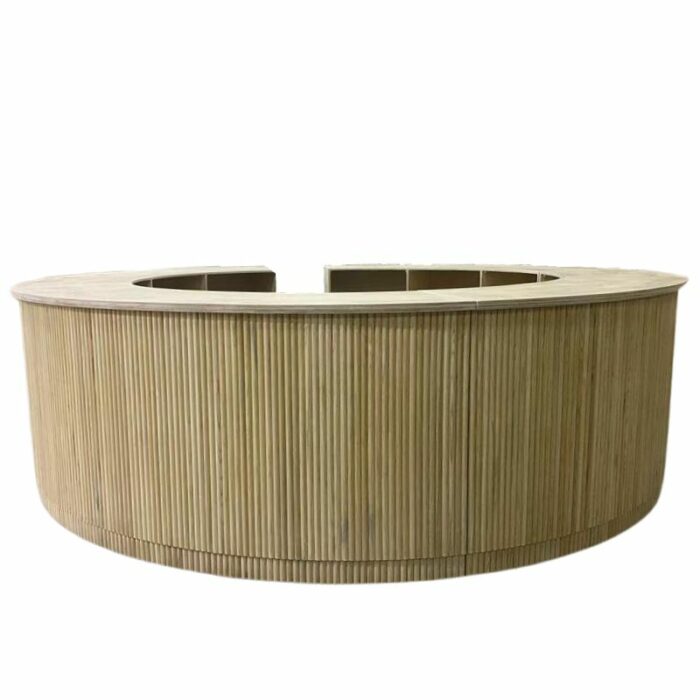 Rounded Wooden Bar Set (Front)