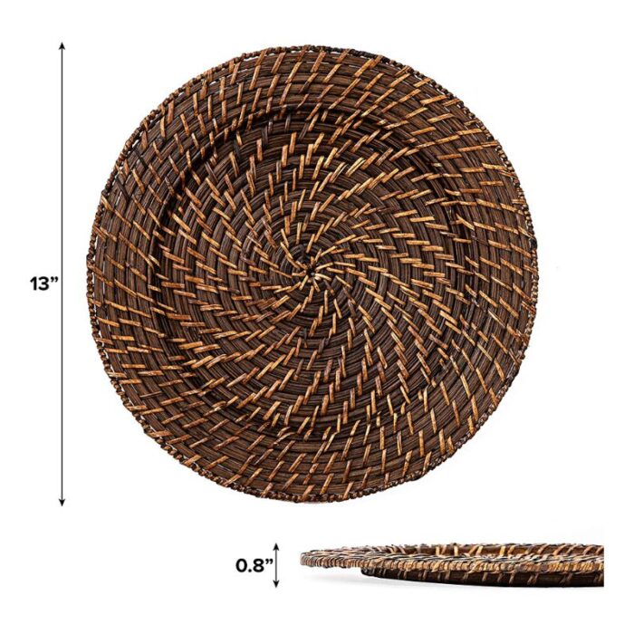 Wicker Rattan Charger Plate