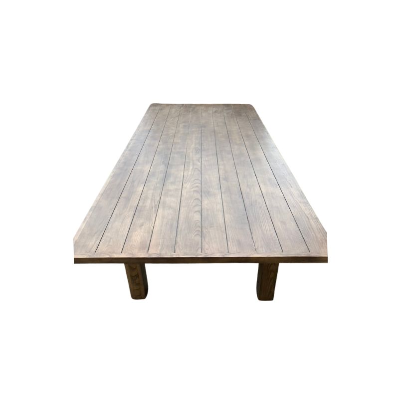 Slatted Wood Farm Table