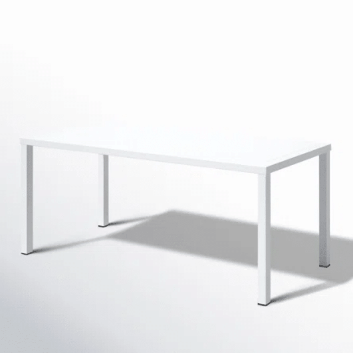 White Metal Table